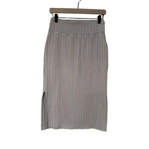 Aerie Tan Ribbed Offline OG Midi Skirt Size S